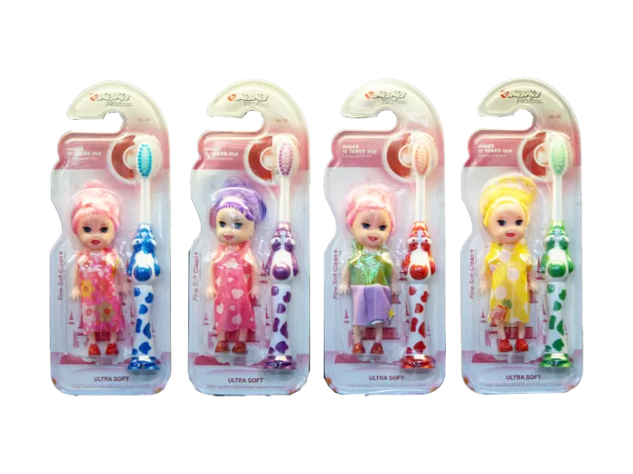 Bàn Chải Đánh Răng Trẻ Em Búp Bê Hộp 12 Cây